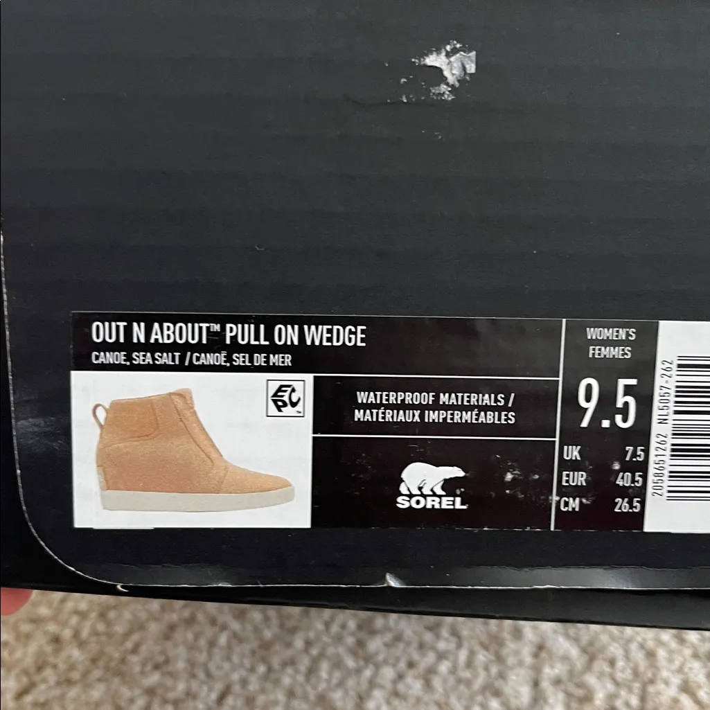 Sorel Out N About Pull On Wedge in Tan - Image 14