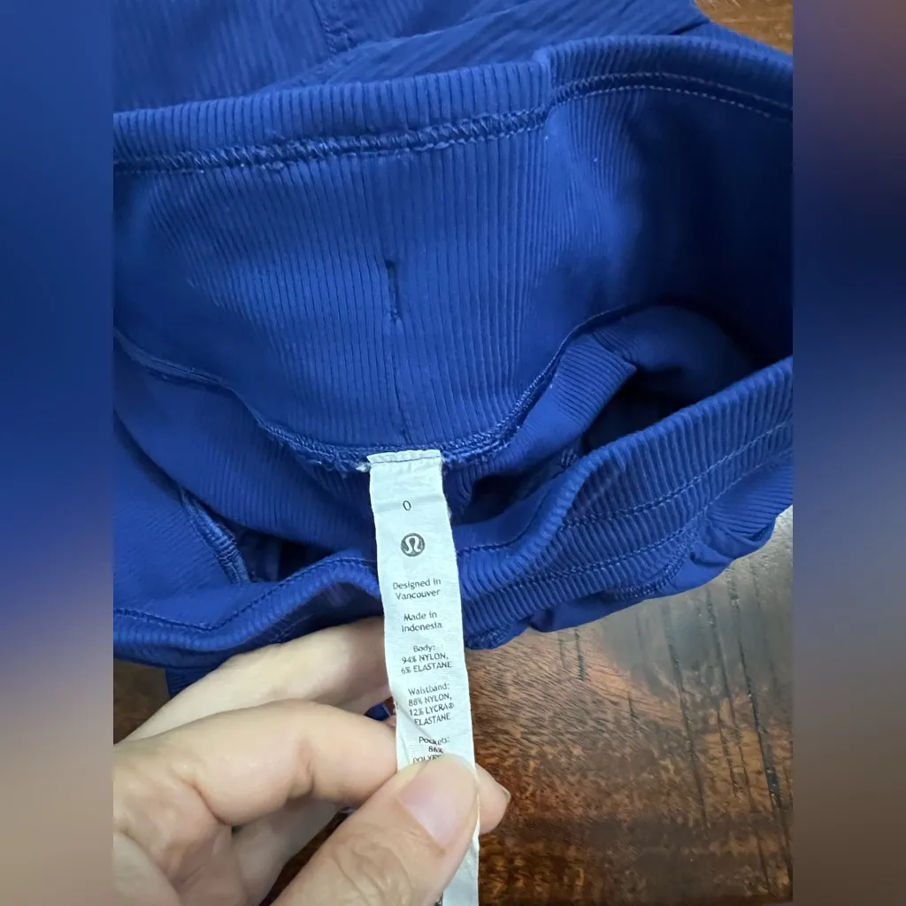 Lululemon Dance Studio Pants Blue Size 0 Drawstring Lightweight Joggers - Image 2