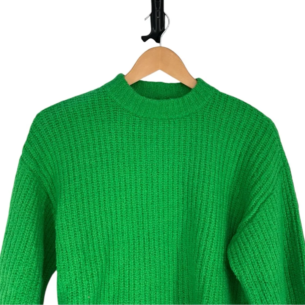 L’academie Sachiye Oversized Crewneck in Green size XS Long Sleeve Cozy Soft - Image 3