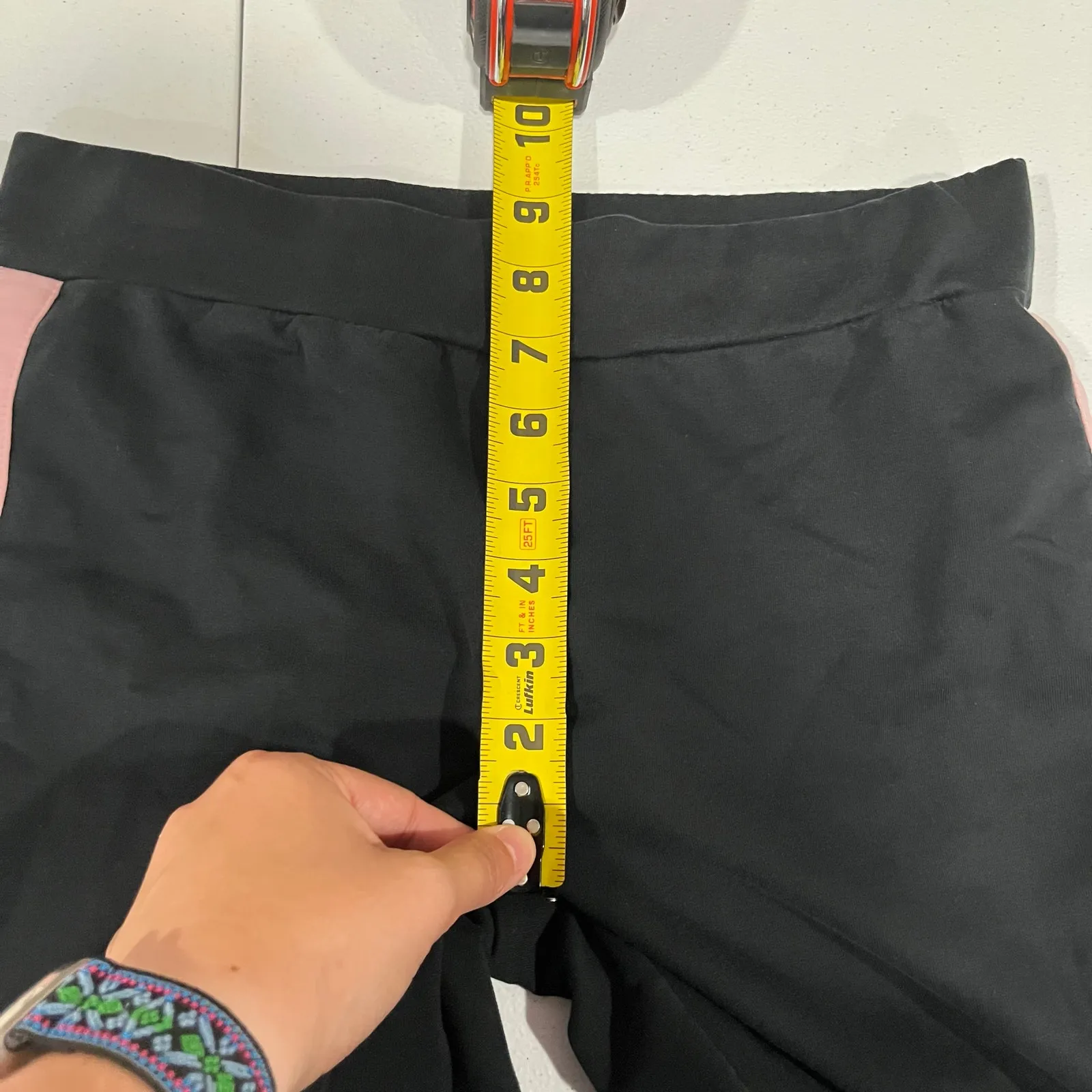 Lauren Ralph Lauren Black Pink Stripe Pull On Sweatpants Y2K Womens XS - Image 7