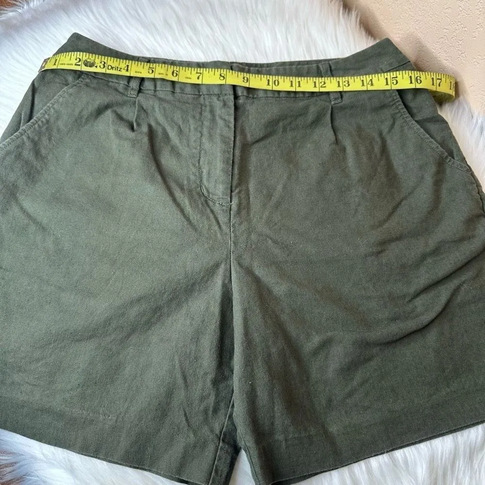 Boden Linen Blend Shorts Size 6 - Image 5