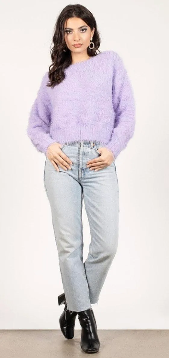 Tobi Fuzzy Purple Sweater - Image 2