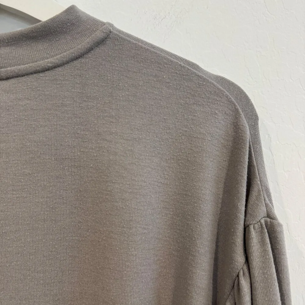 Varley Brannon‎ Oversized Flannel Sweatshirt in Gray Loungewear Cozy Top Size XS - Image 9