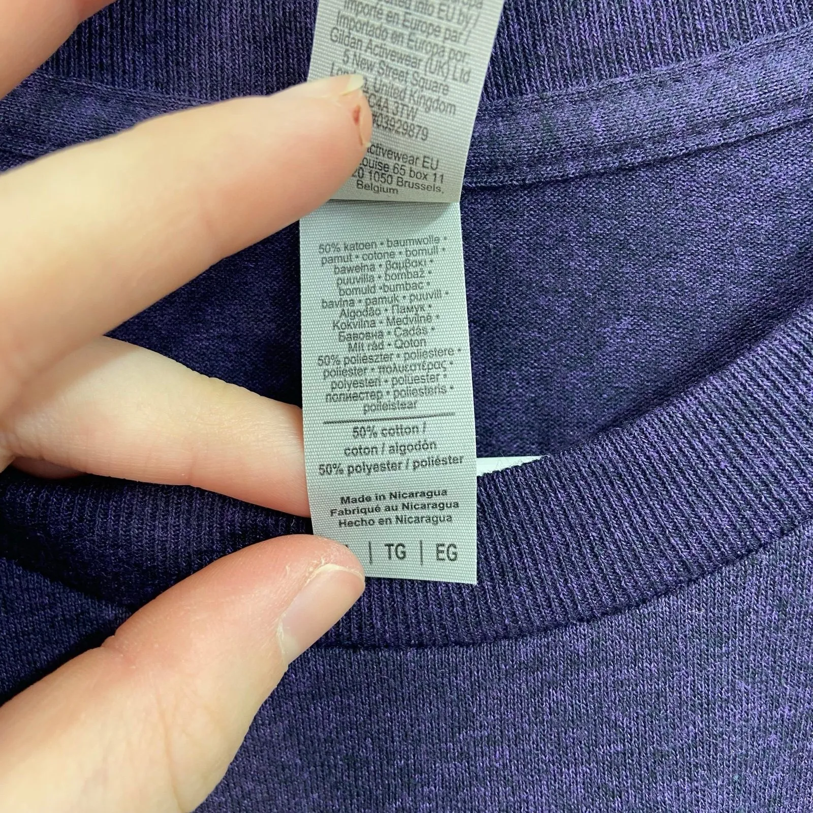 NEW Gildan adult blackberry faith heavy cotton short sleeve casual tshirt XL - Image 5