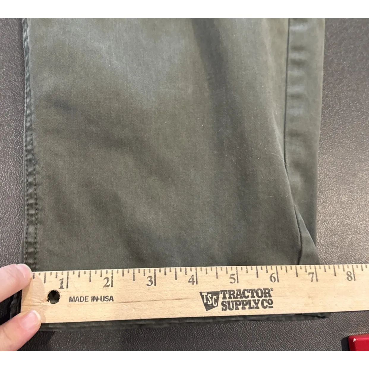 Ava Viv Womens 26W Jegging Super Stretch Olive Green Cargo Pants Utility Pocket - Image 9