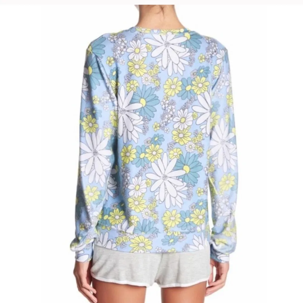 Wildfox Daisy Wallpaper Baggy Beach Jumper - Image 44