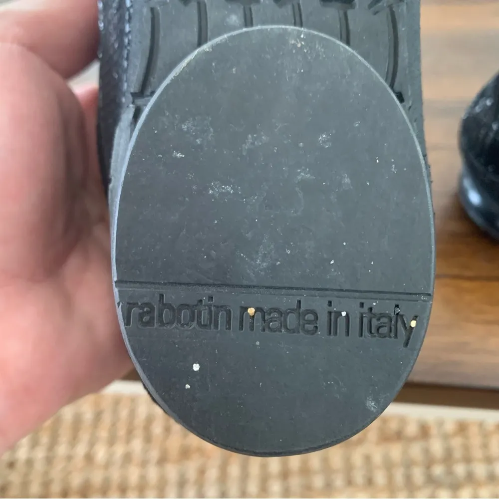 Thierry Rabotin Italian Quality Lace Up Oxford Capezio Shoes RARE 36 1/2… Black Size 6 - Image 11