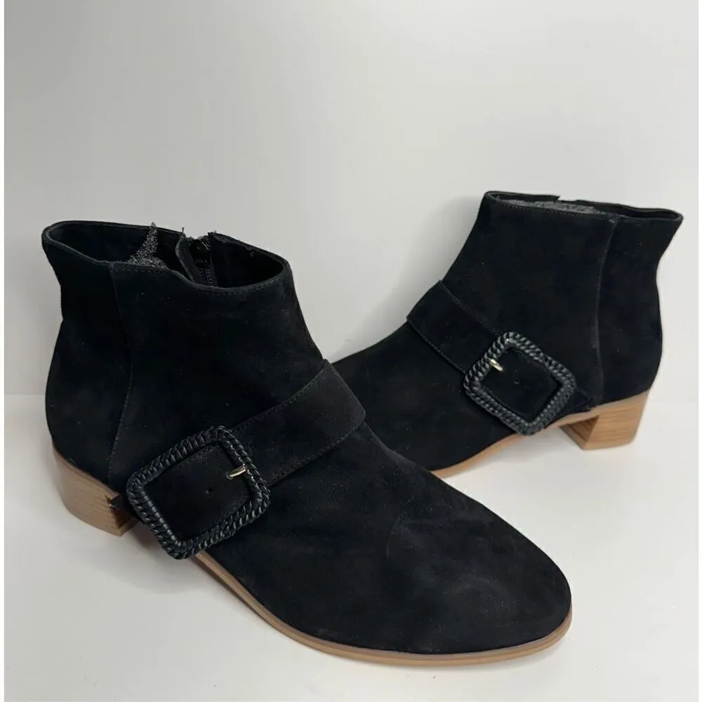 Jack Rogers Boots Women's Izzie Size 8.5 Black Block Heel Ankle Booties - Image 7