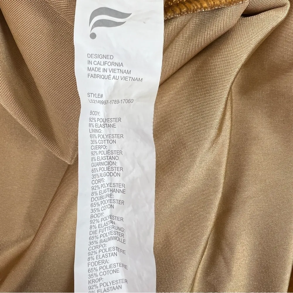 Fabletics Caramel Honey Color Zippered Front Hoodie w/Pockets - Image 11