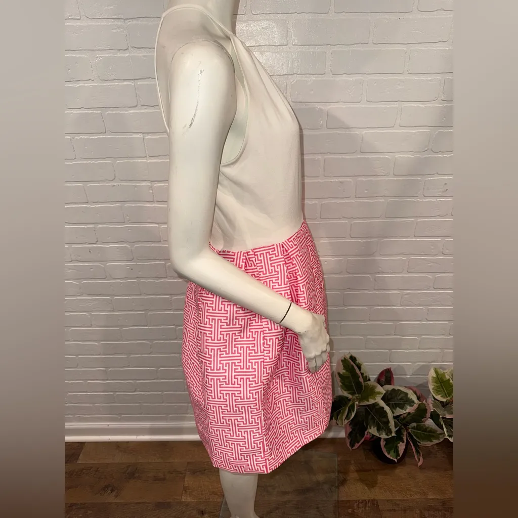 Anthropologie Hutch Ina Halter Dress Pink Circle Block Geometric Halter Dress - Image 5