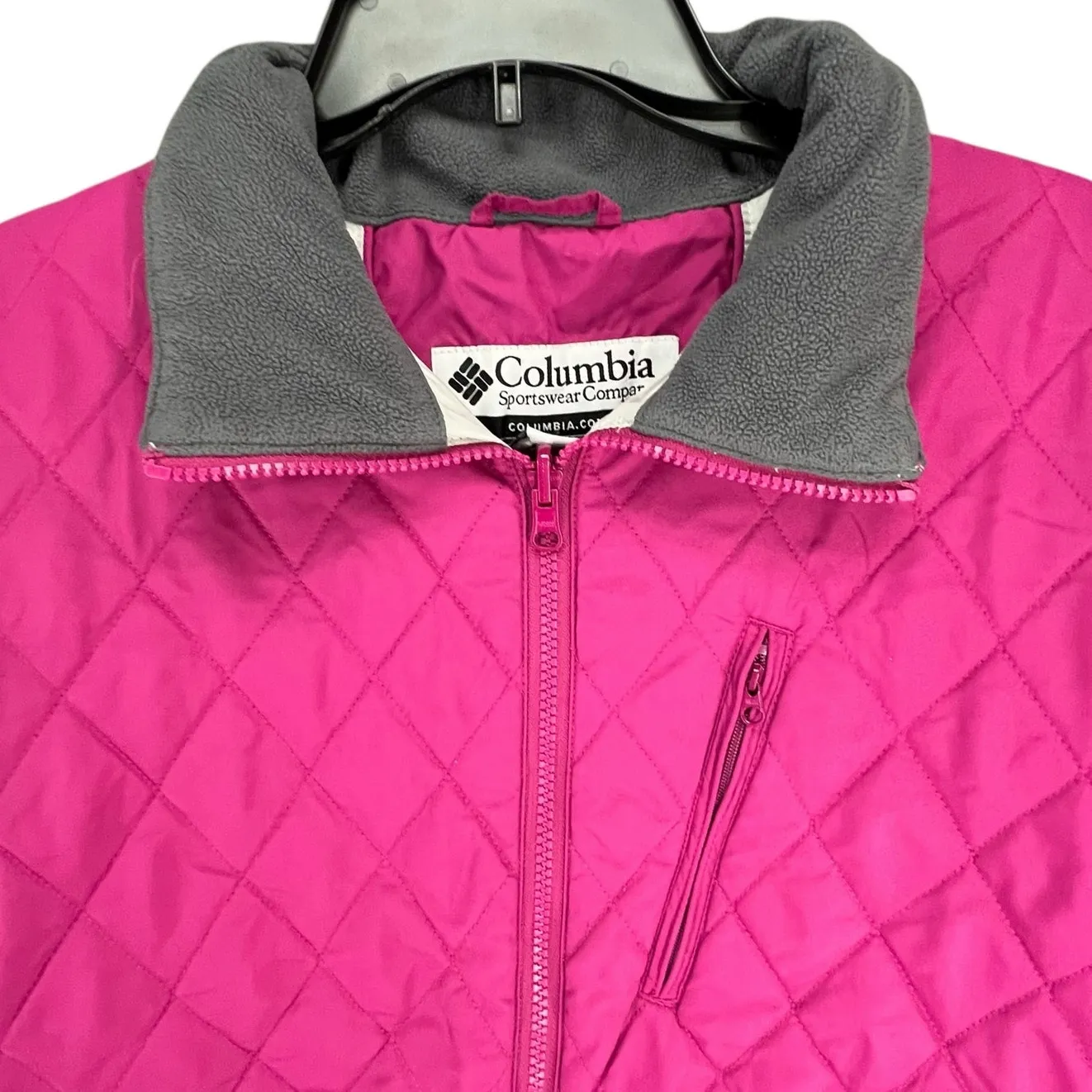 Columbia Vertex Core Interchange Jacket Womens L Pink Quilted Full Zip Outdoors - Image 4