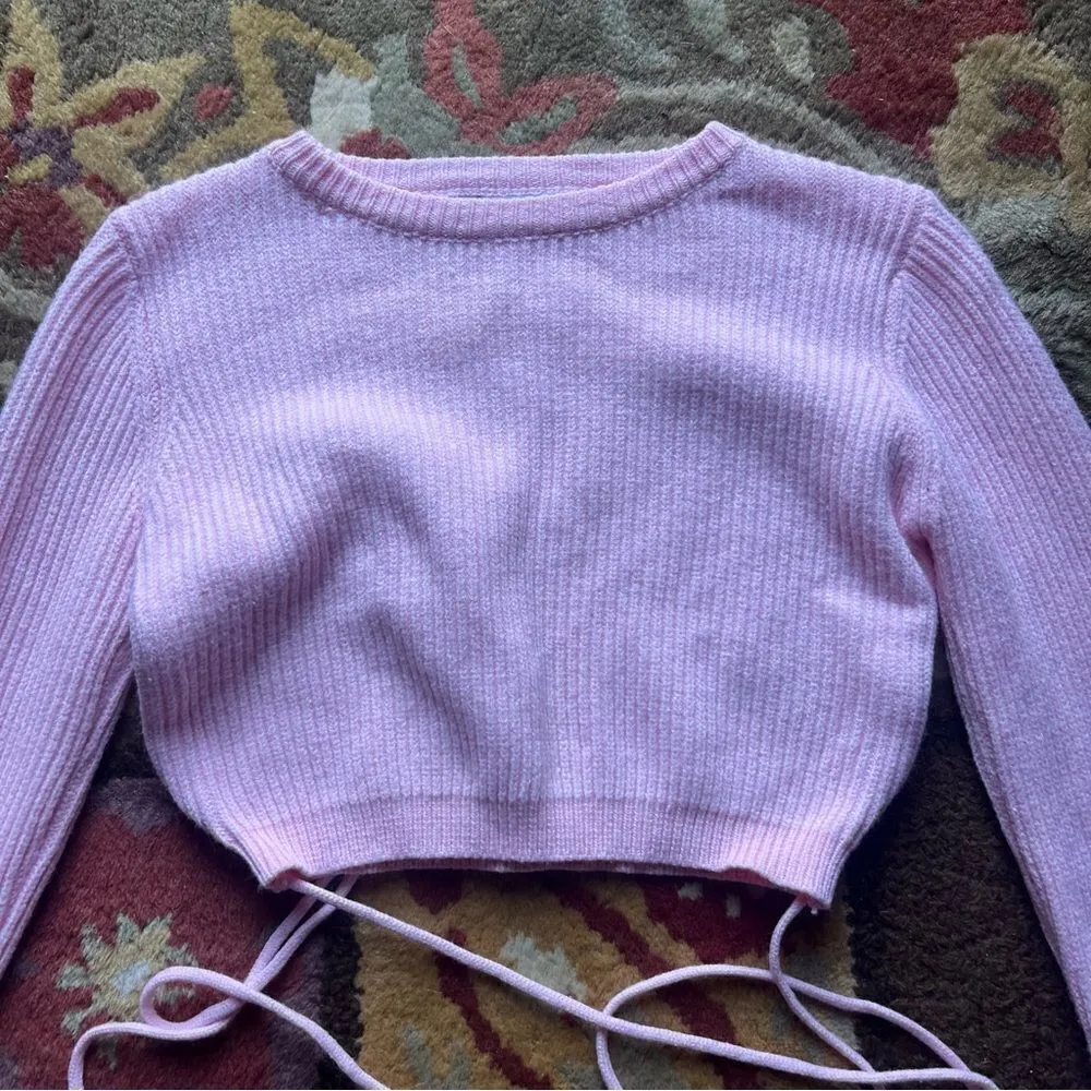 Adika rib knit cropped sweater - Image 4