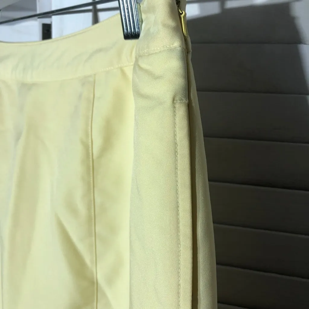 Vintage Ashworth Y2K Micro Mini Skort Built-In Shorts Banana Yellow Women’s sz 4 - Image 4