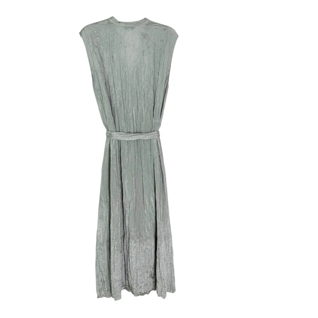 Vince Textured Sleeveless Popover Dress Mint Seafoam Green Size L - Image 10