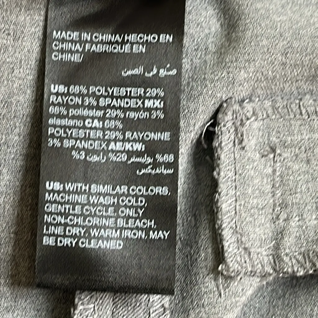 ✨ Chico’s So Slimming Trousers, Size 10 (Chico 1.5) Gray Wide Leg pants - Image 10