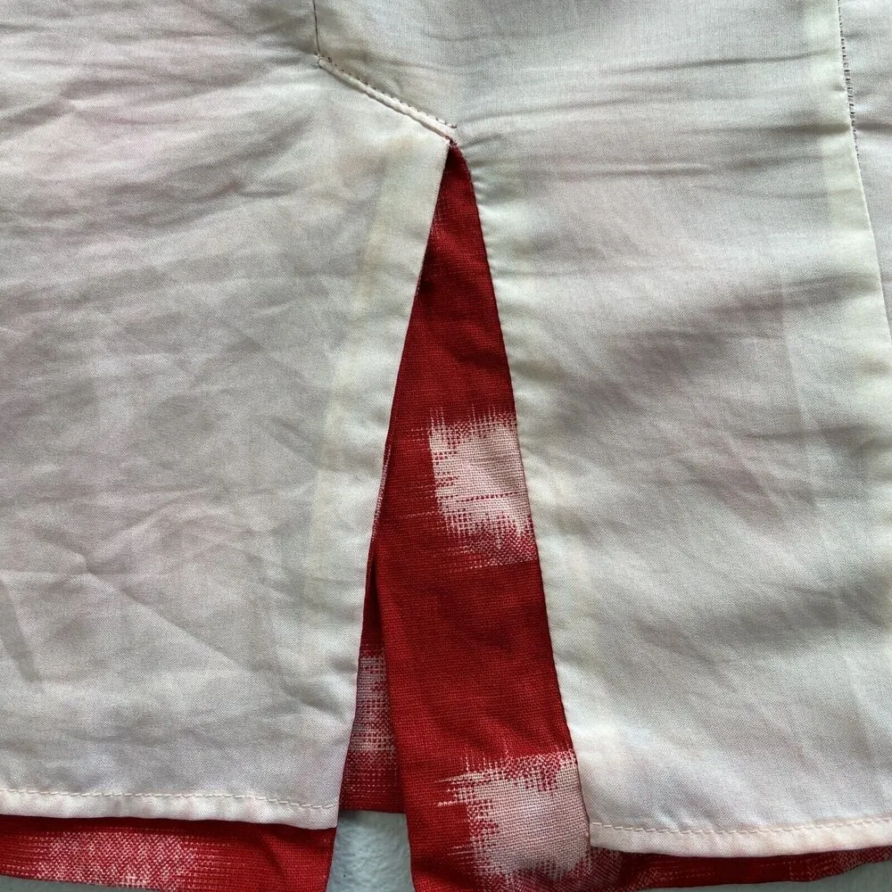 Corey Lynn Calter Anthropologie Womens Size 4 Knee Length Pencil Skirt Red White - Image 11