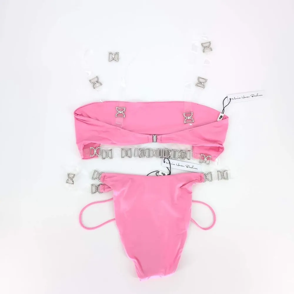 Monica Hansen Beachwear Shine Like A Diamond Pink Panther Bikini Set - Image 7