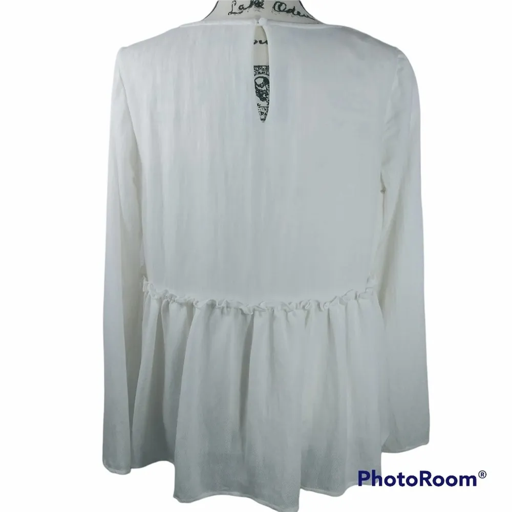 Crescent Long Sleeve Babydoll Top S - Image 4