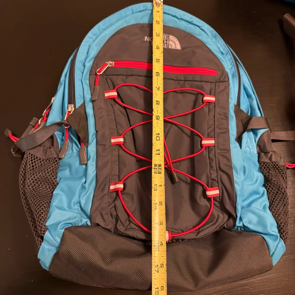 The North Face Borealis Blue and Gray Backpack - Image 6