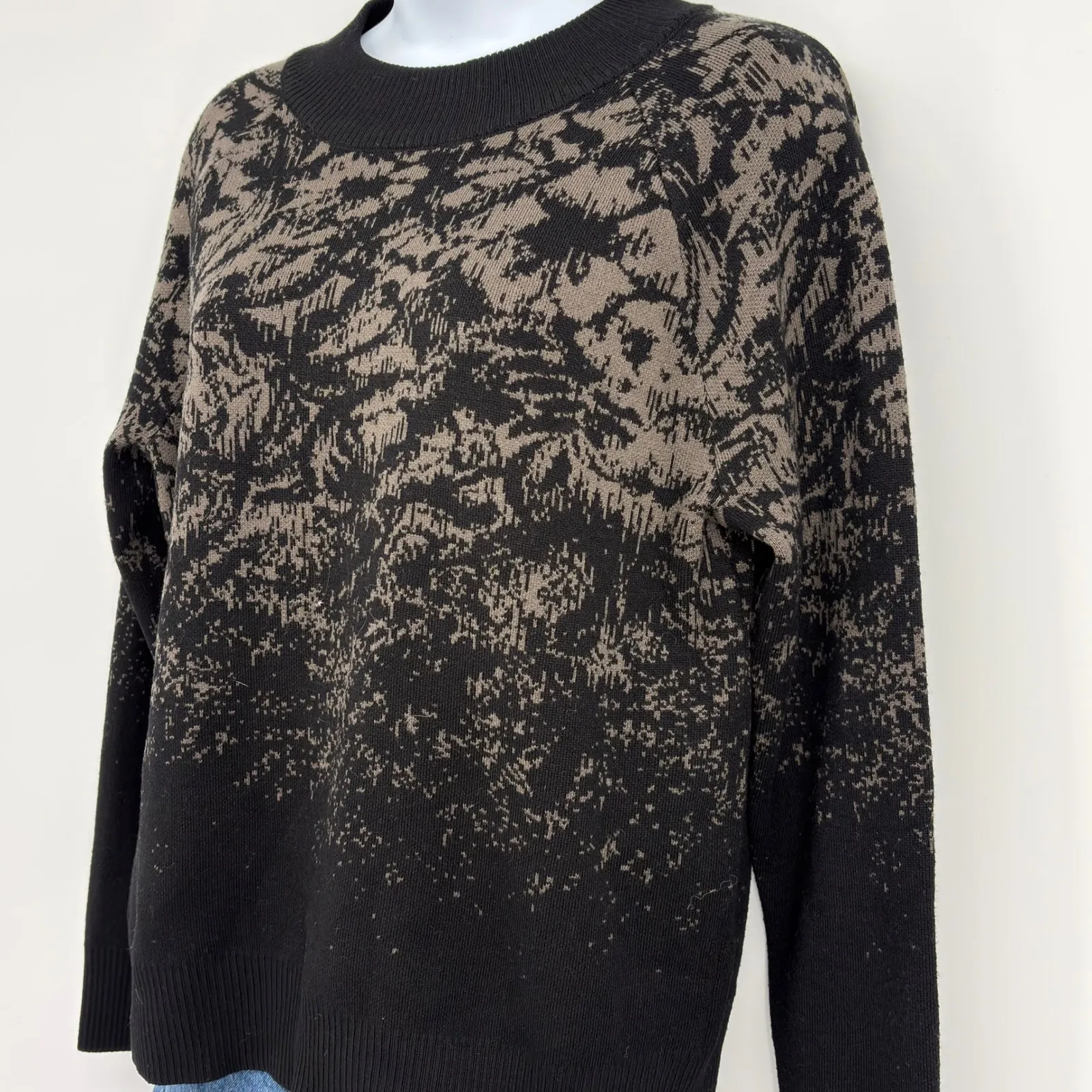 ATHLETA Women Sweater Merino Wool Blend Crew Neck Knit Gorpcore Athleisure XS - Image 2