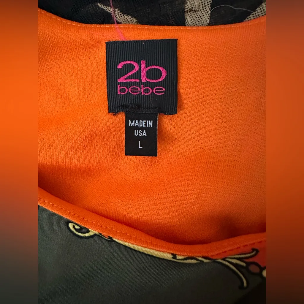 2B Bebe sleeveless dress with a multi - Image 6