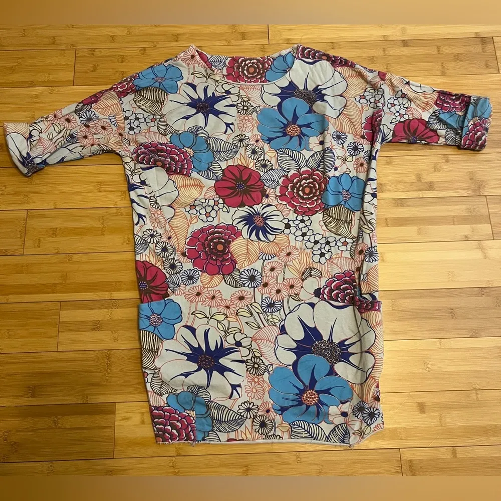 Women's Casual Summer Colorful Flowery short shirt dress w/Pockets, Italy|Sz:S/M Blue Size undefined - Image 14