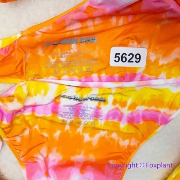NEW Set! It’s now cool x free people tequila sunrise bikini, size Large Orange - Image 13