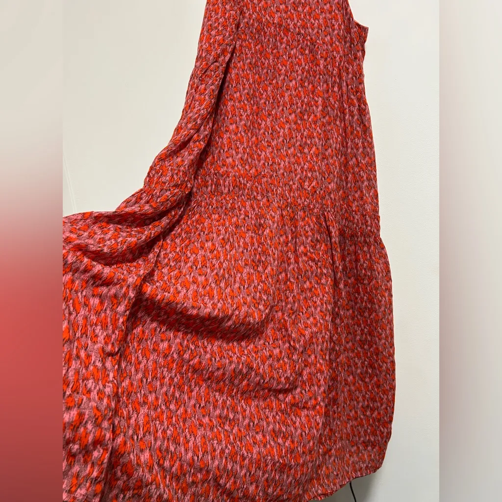 Joie Orange and red Patterned Maxi Dress - Image 6