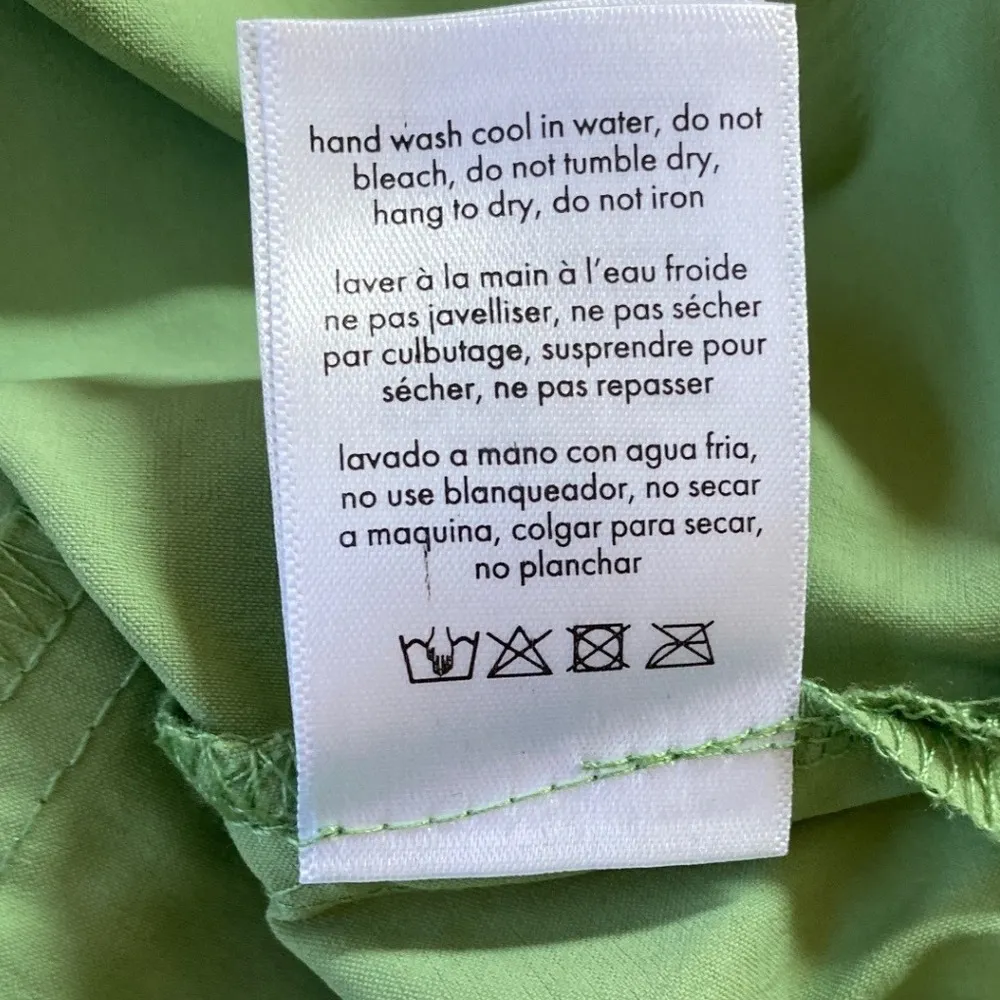 WeWoreWhat Womens Solid Cropped 1/4-Zip Pullover Green M - Image 8