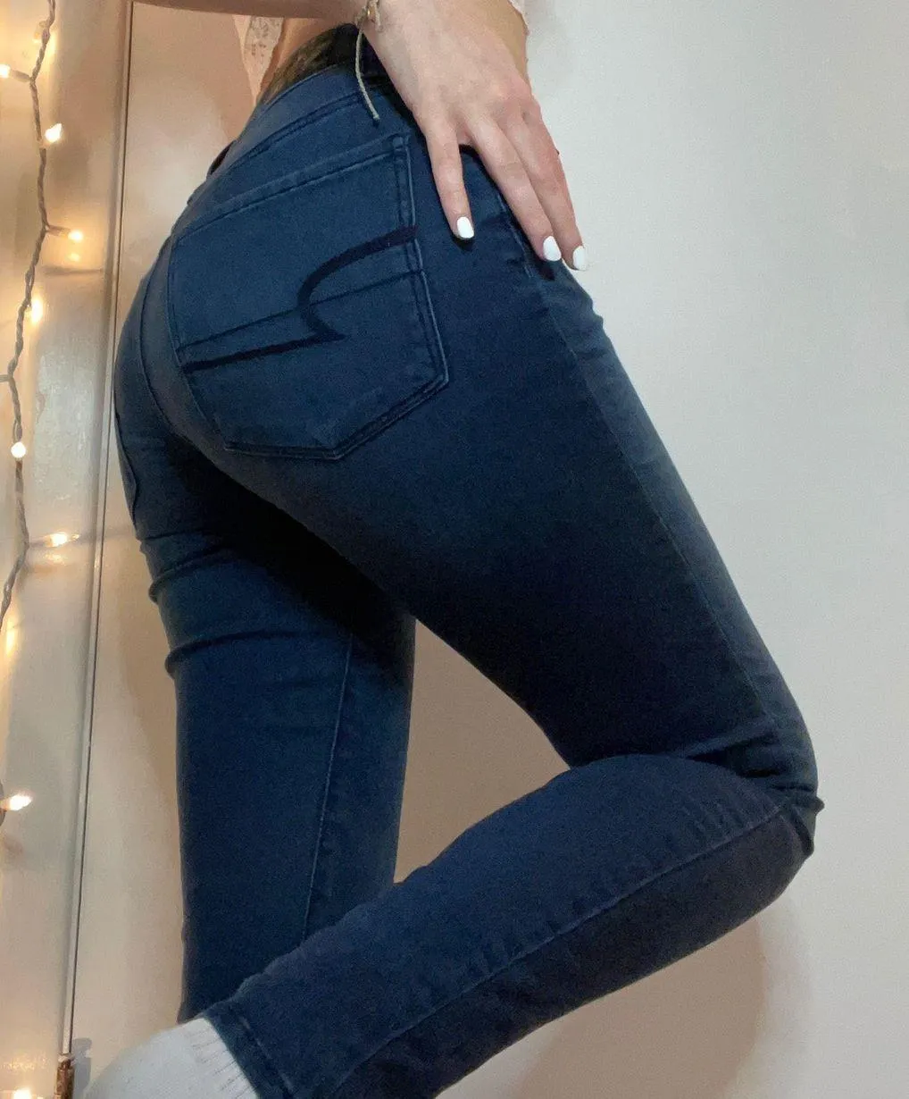 Super Stretch Dark Wash Jeggings - Image 2