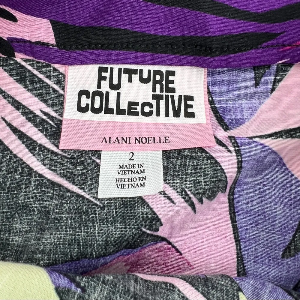 Alani Noelle Botanical Mini Skirt in Purple MSRP $25 NWT Size 2 - Image 7