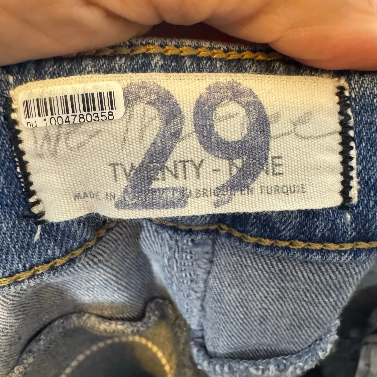 Free People We The Free Ankle Jeans Womens 29 Stretch Booty-Lifting Seam Denim - Image 6