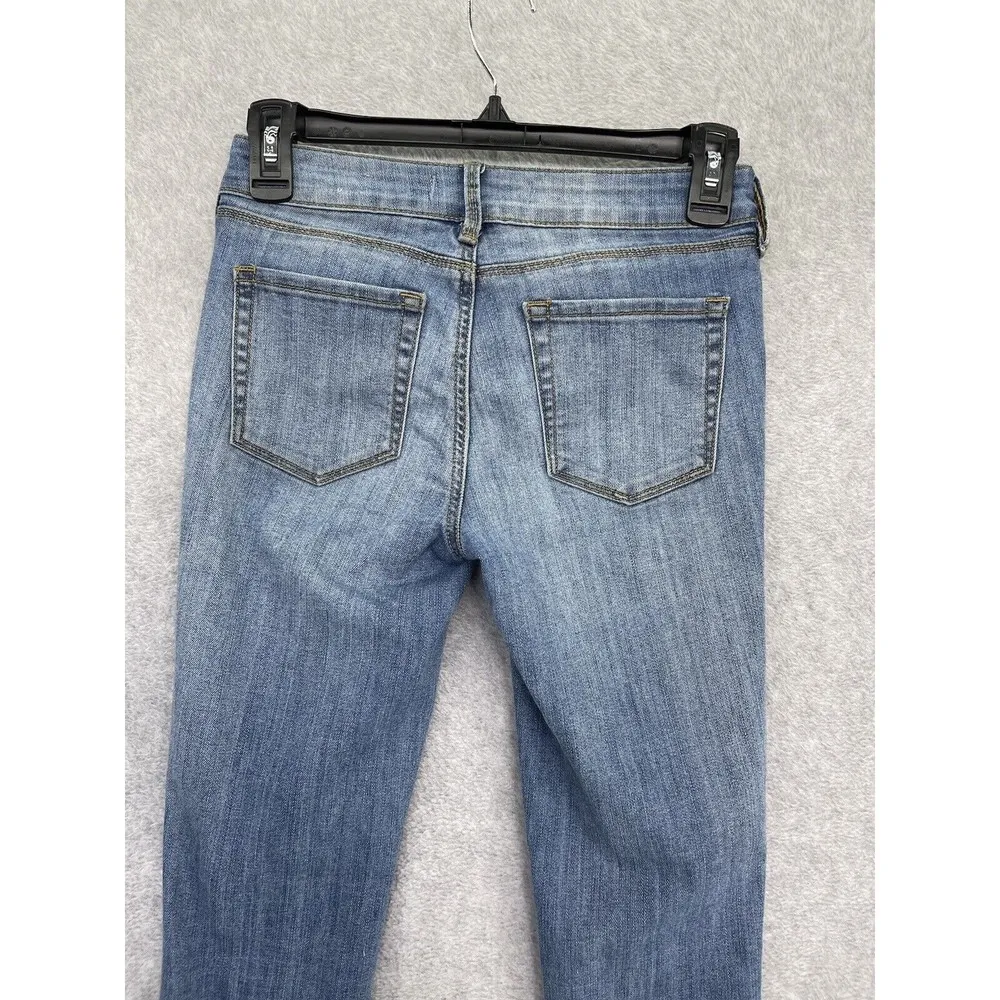 Bullhead Women's Jeans Skinny Blue Medium Wash Size 24 Mid Rise Skinniest - Image 12