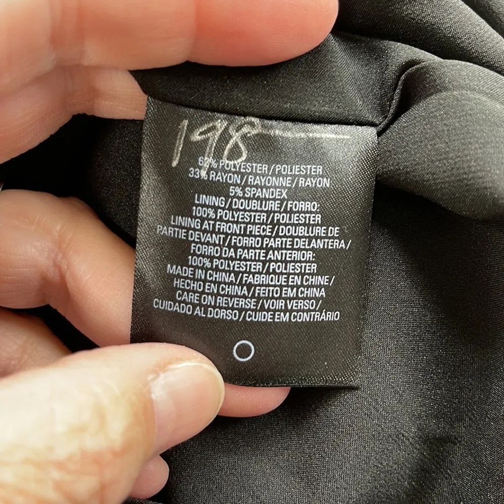 T Tahari NWT Black Ricky Crochet Trim Bell Sleeve Dress Size 10 - Image 12