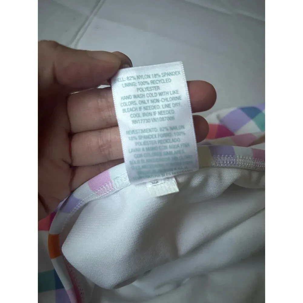 Kona Sol Women's Plaid High Waist Bikini Bottom - L(12-14) - Image 5