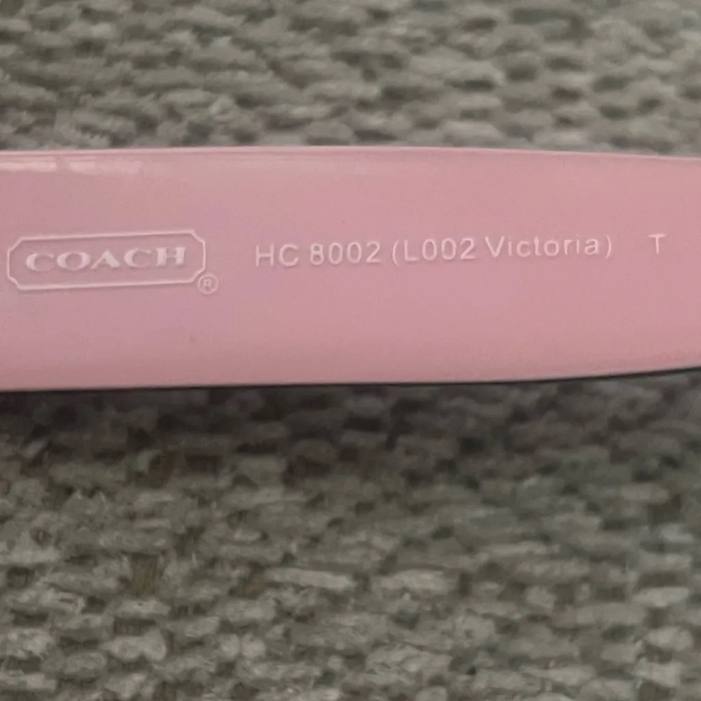Coach Chic Black and Pink Sunglasses - Image 7