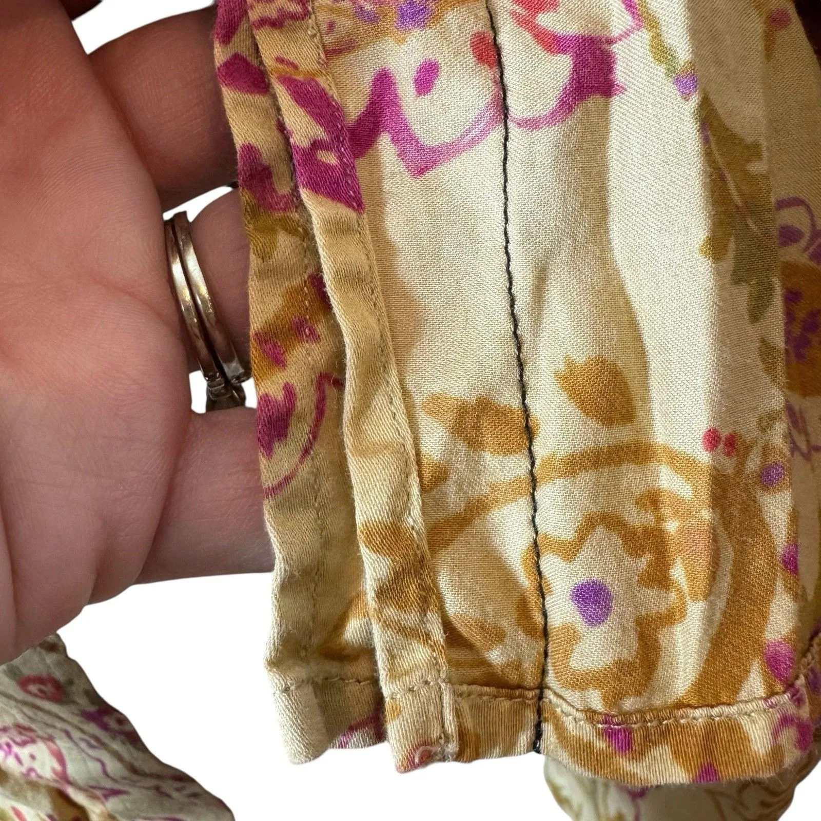 Lauren Ralph Lauren Button Up Shirt Womens 2X Paisley Floral Western Boho Work - Image 6