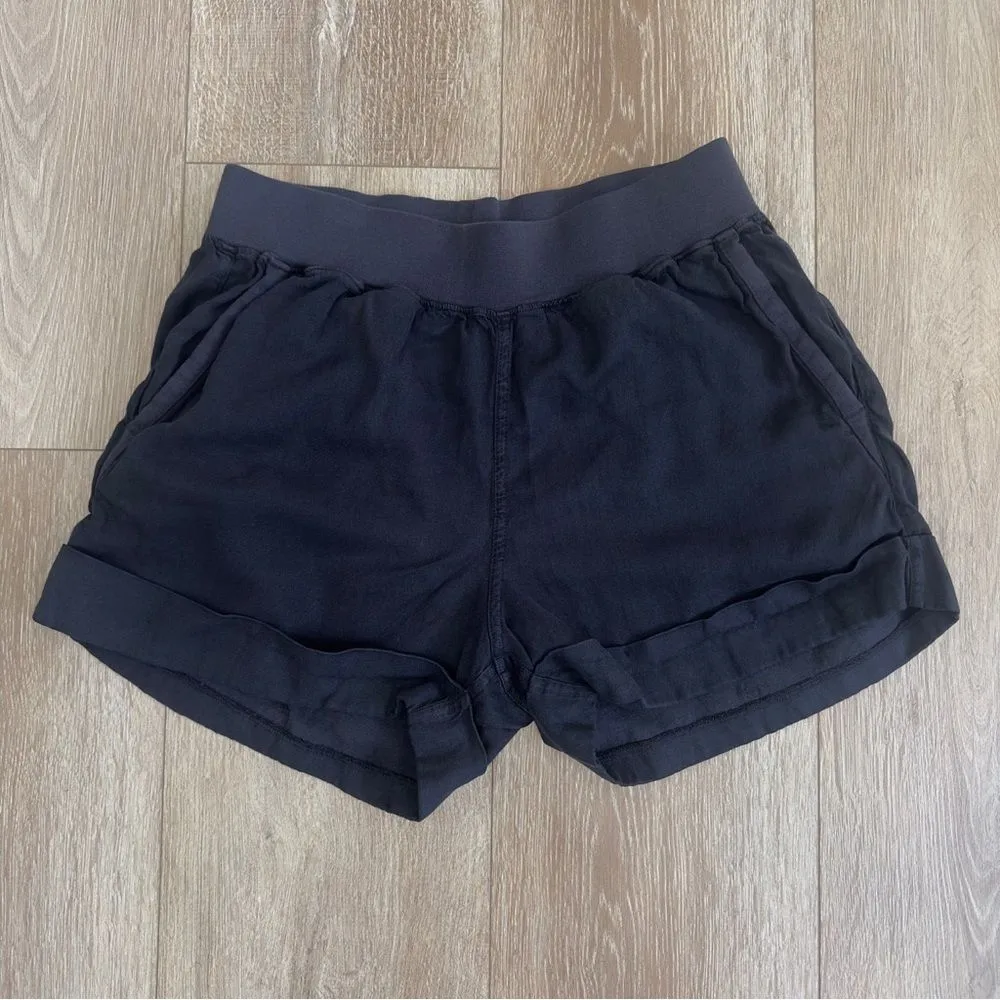 FAHERTY Arlie Day Shorts Washed Black Size Small S - Image 4