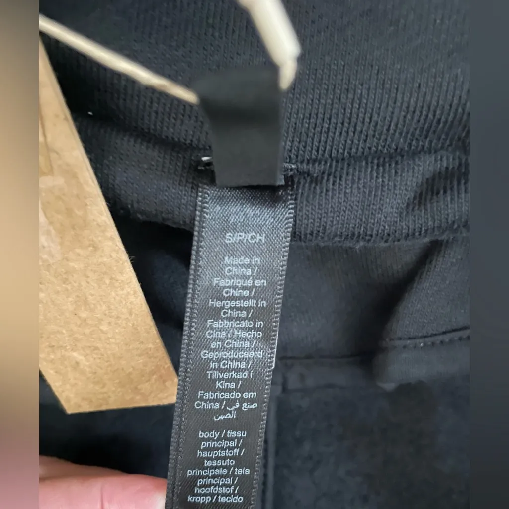 SKIMS NWT Boyfriend Fleece Trench Coat Onyx Size S Oversized - Image 12