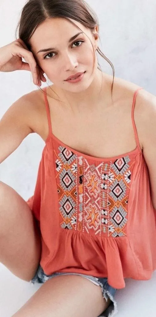 UO Ecote Rhapsody Embroidered Cami Top - Image 6