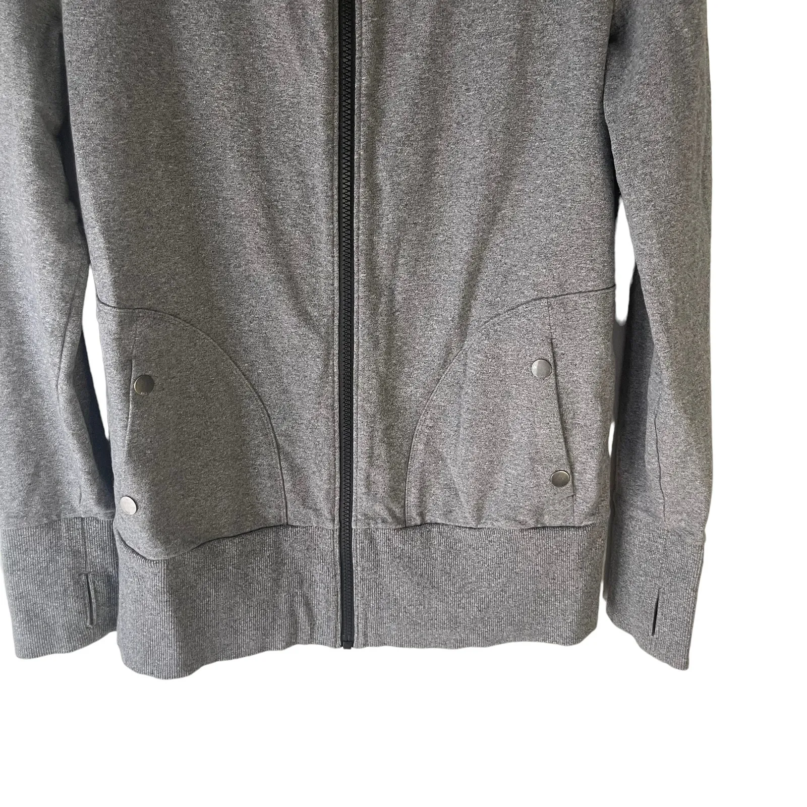 Lucy Size Small Gray Activewear‎ Zip Up Sweater Jacket - Image 5