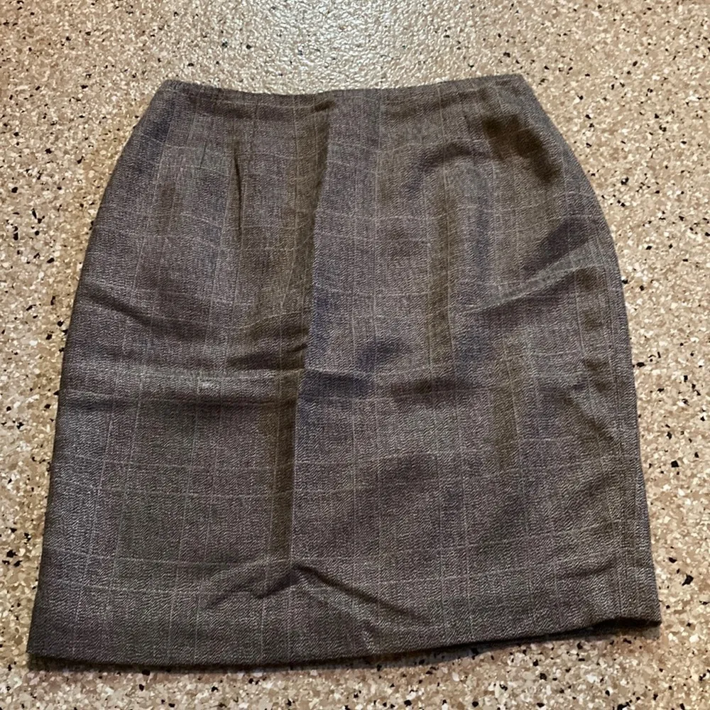 Linda Allard Ellen Tracy patterned pencil skirt - Image 2