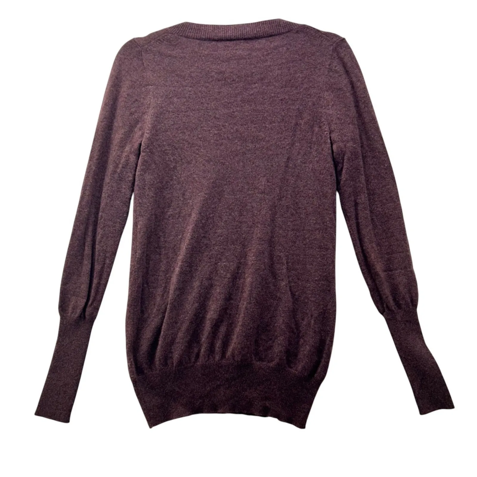 J Crew Vintage Y2K Cashmere Sweater Plum Purple Small - Image 2