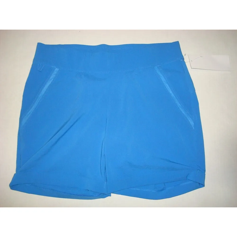 Womens New NWT Columbia M Hike Shorts Stormy Blue Slack Water PFG Pockets - Image 3