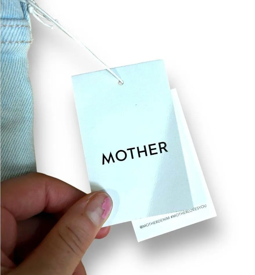 Mother the Pixie Tomcat Distressed Ankle Straight Leg Jeans Light Wash Size 24 Blue - Image 7