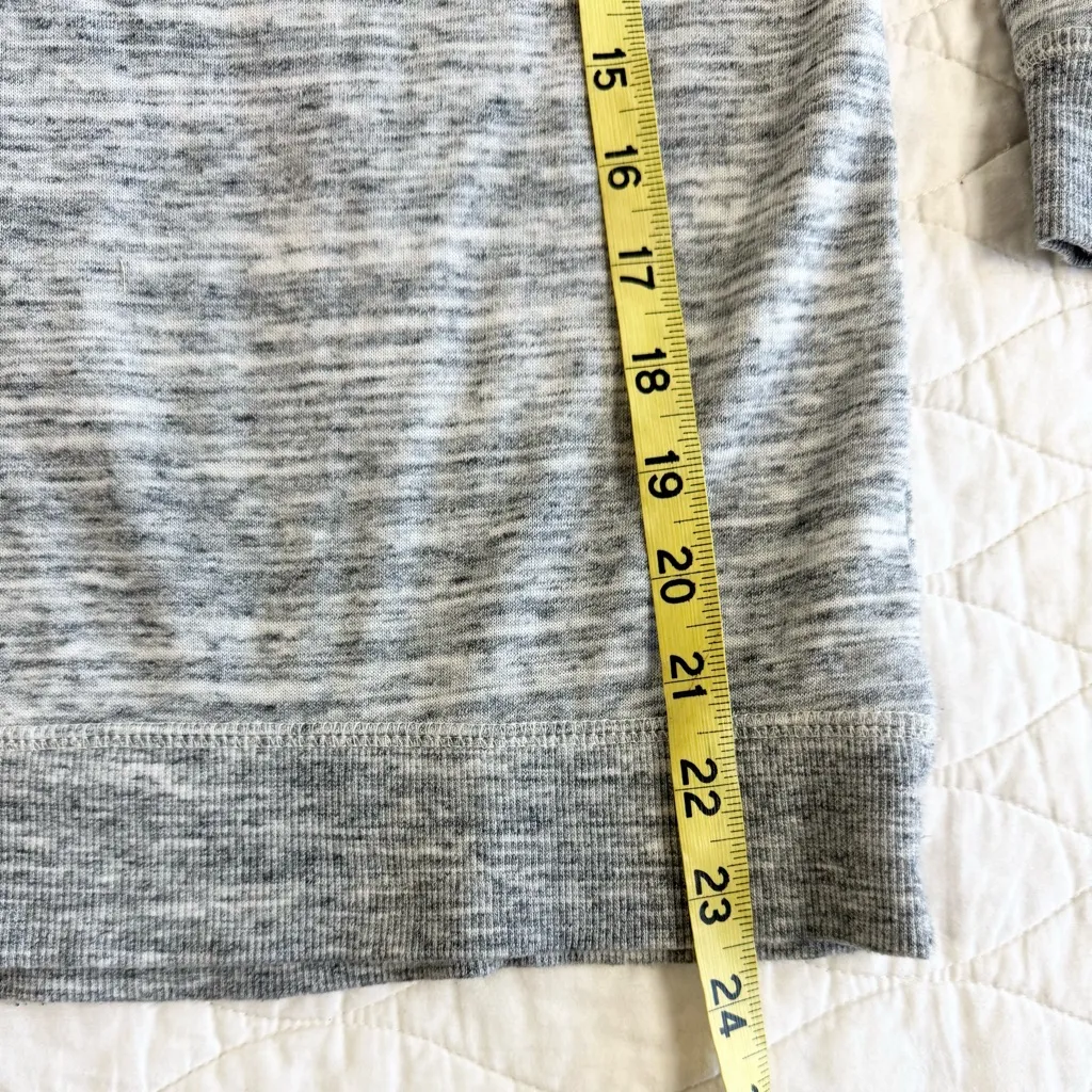 Chaus Sport Heather Gray Sweatshirt Womens S Top Cozy Loungewear Sparkle Casual - Image 11