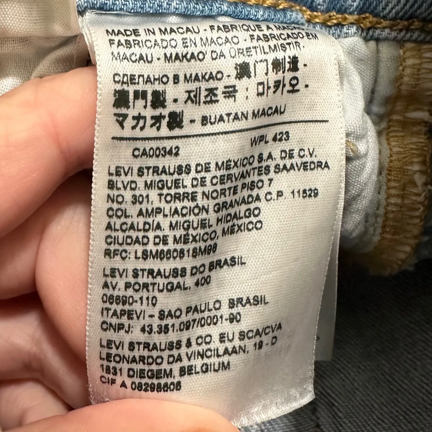 LEVI'S | Women's 501 Raw Hem Light Wash Hidden Button Blue Denim Jeans, W24 L28 Size undefined - Image 5