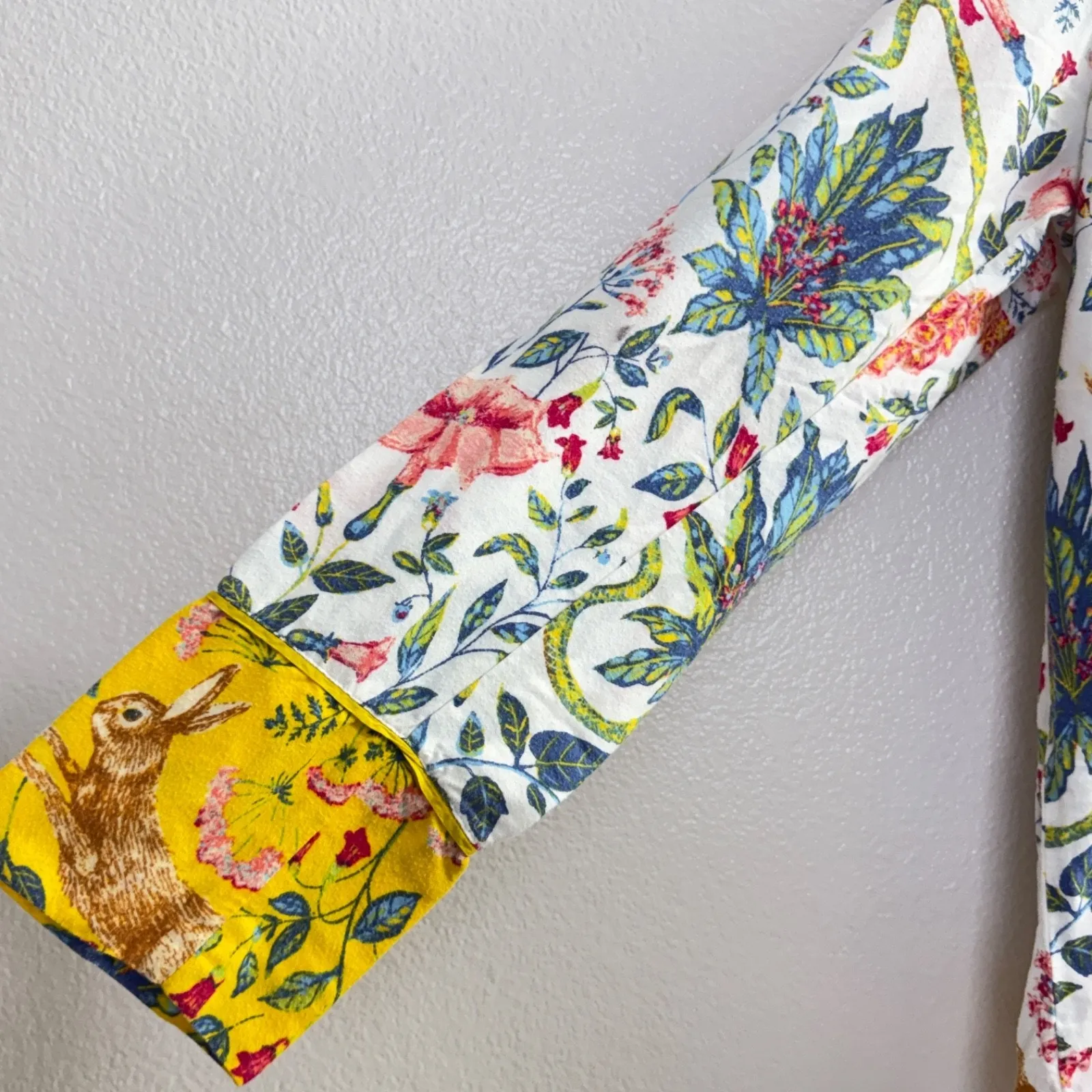 Anthropologie Kelly Louise Judd Pajama Top Womens Medium Flannel Forest Fable - Image 4