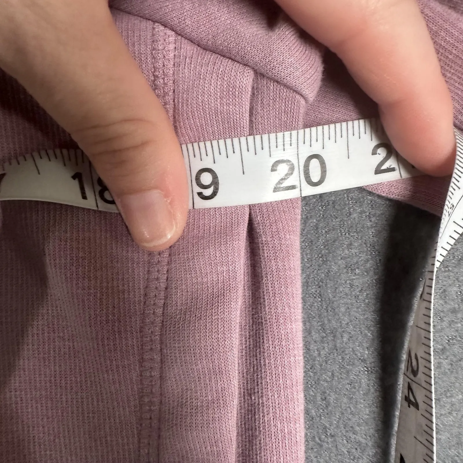 Athleta Cozy Karma Asym Pullover Sweatshirt Womens Medium Pink Wrap Fleece - Image 10