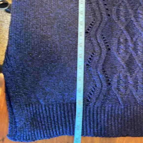 John + Jenn  Cable Knit Sweater Blue Size Large‎ - Image 7